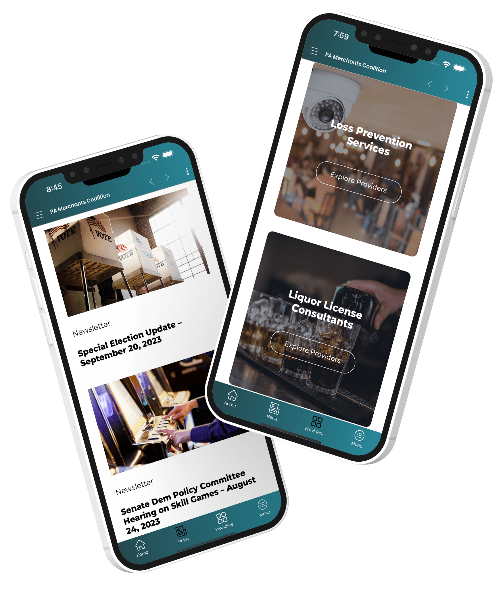 home screen app mockup